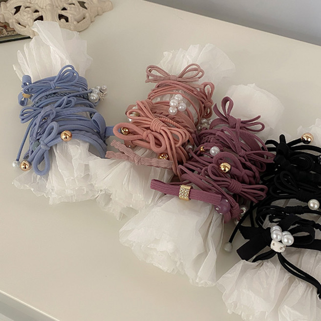 [12개 1+1 24개증정] 대용량 데일리 머리끈세트