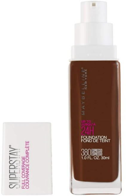 메이블린 뉴욕 슈퍼스테이 풀커버리지 리퀴드 파운데이션 메이크업 에스프레소 1 fl oz 113839, 1개 - 쿠팡