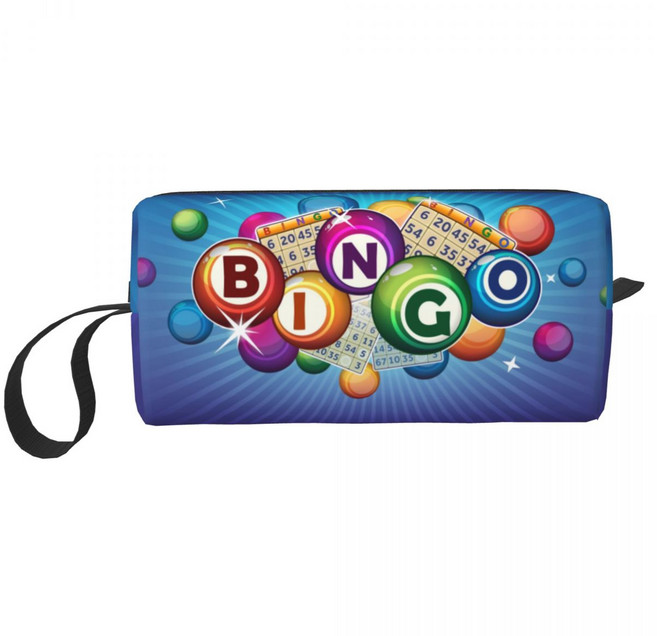 여성용 맞춤형 패션 I Love Bingo 여행 세면 용품 가방 메이크업 화장품 정리함 뷰티 보관 Dopp 키트