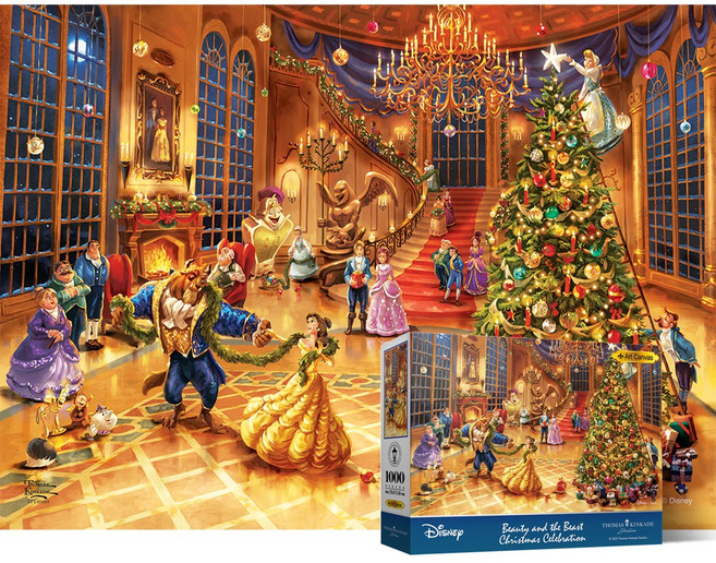 퍼즐라이프 디즈니 미녀와 야수 크리스마스 무도회 킨케이드 1000조각 PL7018D, 1개, 퍼즐단품