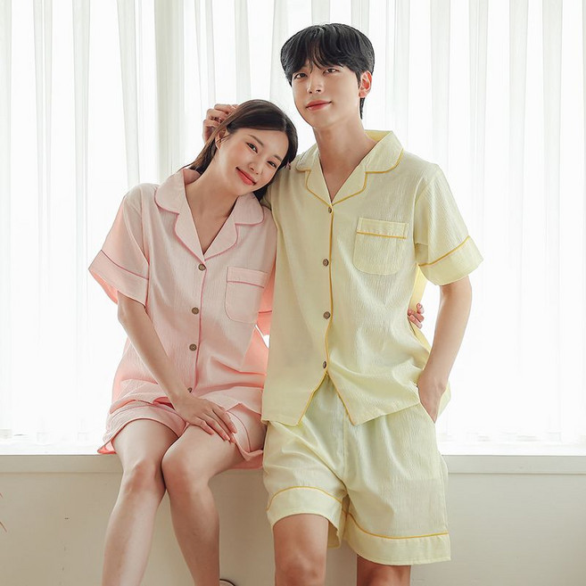 글램공감 페퍼 반팔 카라 투피스 3colors