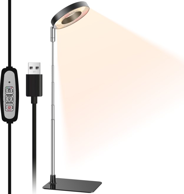 Raygrov 검정색 식물 재배등 검정색 광환 식물등 LED 실내 재배등 4단계 조광 타이머 기능(4H / 8H / 12H) 높이 조절 가능 에너지 절약 태양광 모의 실내 재배, 1개