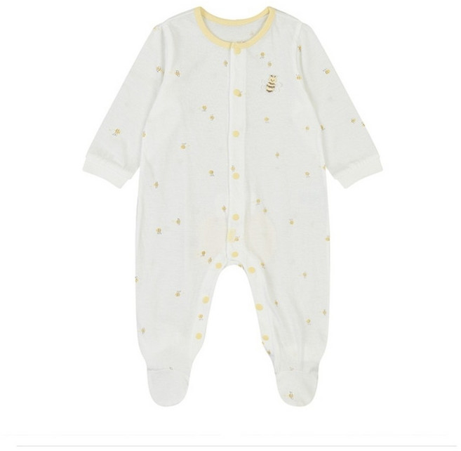 압소바 중계점_임신 출산 백일 유아 실내복 얇은 우주복 부드러운 유아 외출복 피마 우주복