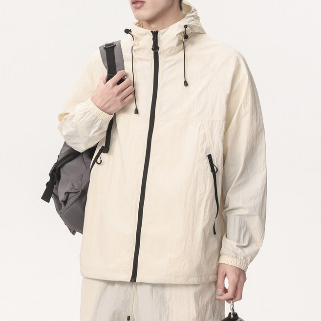 連帽防曬衣 夏季超薄冰絲情侶休閒防曬外套