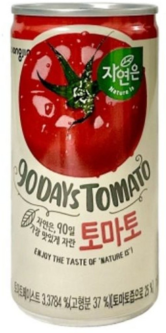 자연은 토마토 180mlx30캔x3박스/토마토쥬스/토마토맛주스/토마토음료/토마토맛주스/리얼토마토/토마토음료, 180ml, 90개