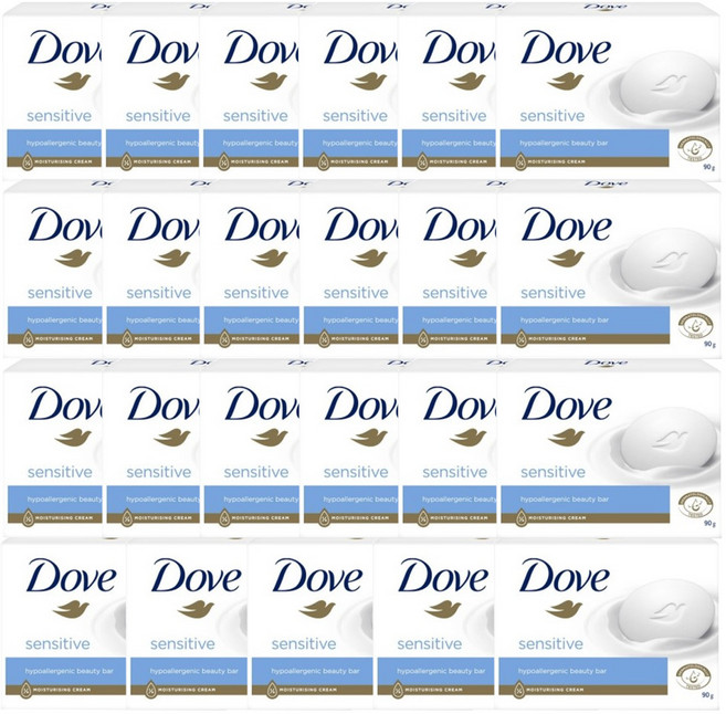 도브 뷰티바 센스티브 클렌징비누 90g - H.C, 23개입