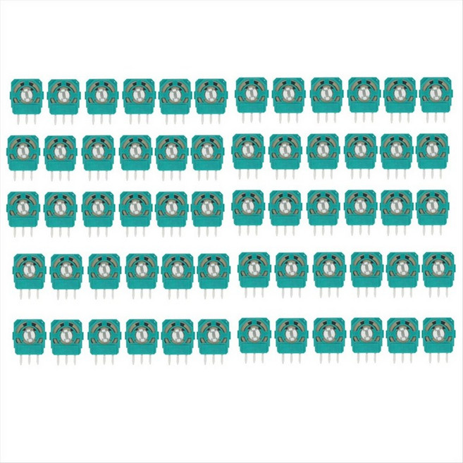 60pcs 조이스틱 전위차 센서 센서 모듈 PS5 컨트롤러 용 3D 썸 스틱 축 저항 수리 부품, 1개, 녹색