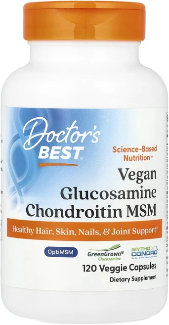 Doctor's Best 비건 글루코사민 콘드로이틴 MSM 베지 캡슐 120정, DoctorsBest비건글루코사민콘드로이틴MSM베지캡슐, 1개 - 쿠팡
