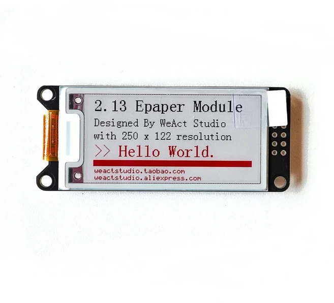 WeAct 2.9'' 2.13" 2.9 2.13 인치 Epaper 모듈 전자 종이 잉크 EInk 디스플레이 화면 SPI 검정-흰색 검정-, 02 2.13-Black-White-Red