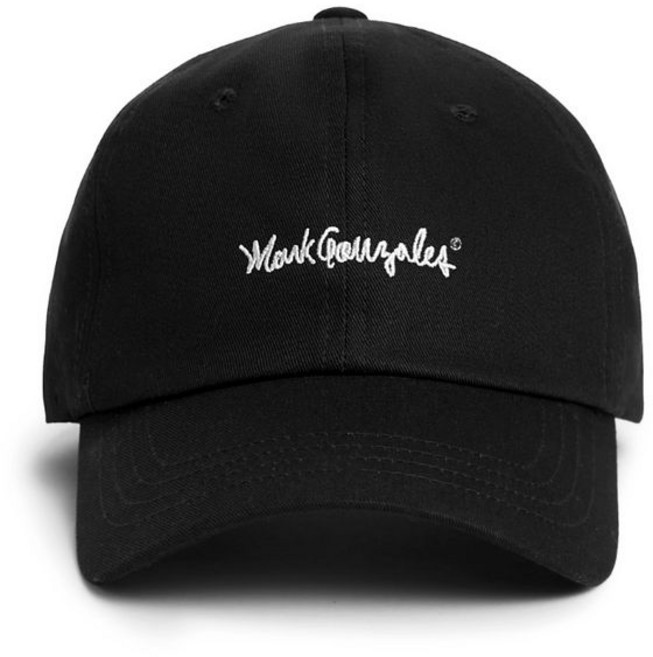 MARK GONZALES 사인로고 베이직 볼캡 - BLACK 104341