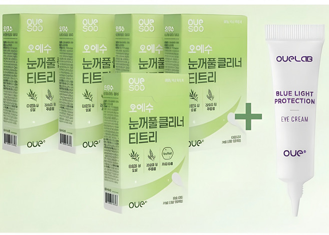 오에수 눈꺼풀 클리너 티트리 30개입, 5박스