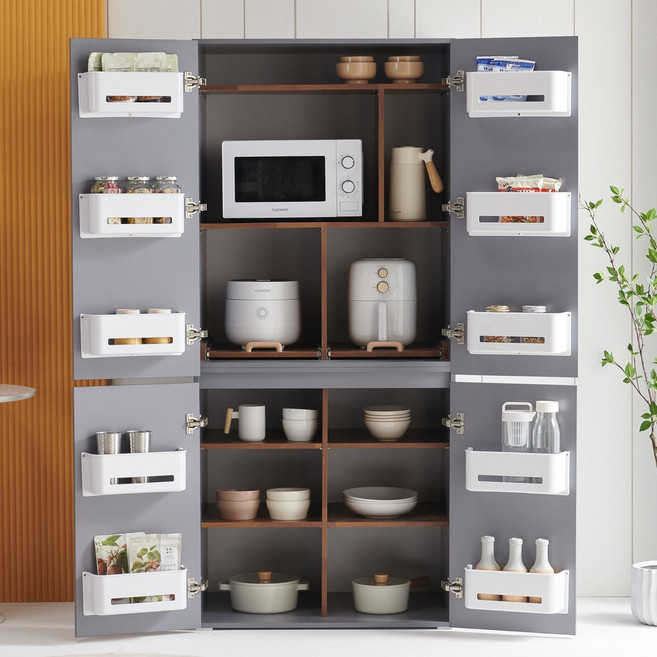 가온리빙 파노라 팬트리 멀티 수납장, 그레이