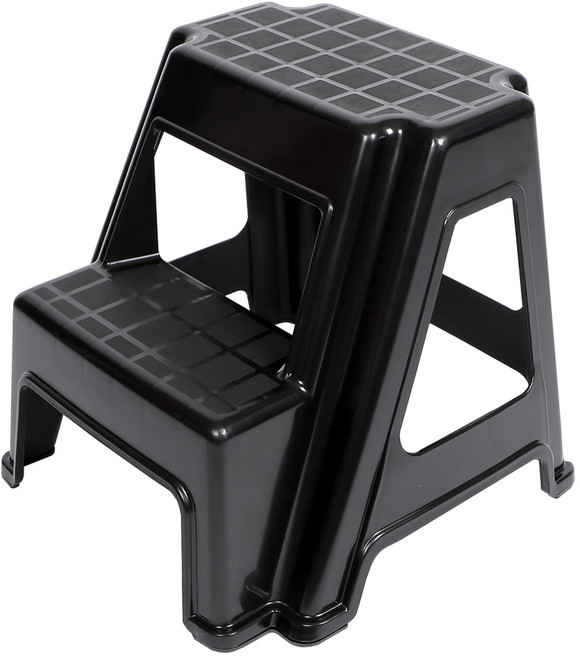 지오리빙 빅사이즈 유아 2단 디딤대, 블랙, 1개
