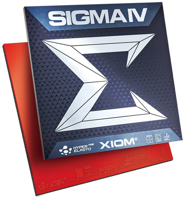 엑시옴(XIOM) 공식 본사 직영 탁구 러버 시그마 4, max, 적색, 1개
