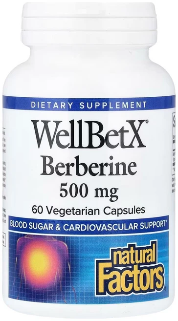 내추럴팩터스 WellBetX 베르베린 바베리 500mg 60베지캡슐 3개 berberine, 60정 - 쿠팡