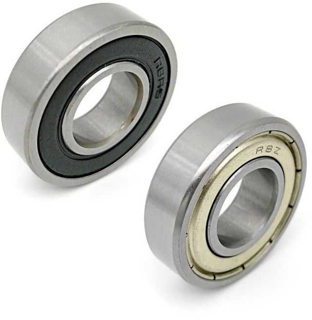 DALUO 베어링 단일 열 깊은 홈 볼 베어링 R8 R8ZZ R8RS R8-2RS 12.7x28.575x7.938 인치 볼 베어링, 1) R8ZZ, 1개