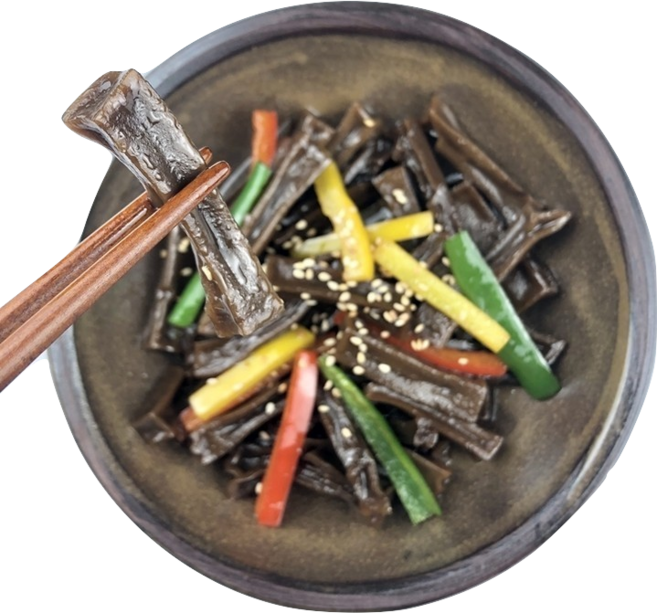 [한둘]무형문화유산 명인 국산 도토리 건조묵 말랭이, 100g, 3개