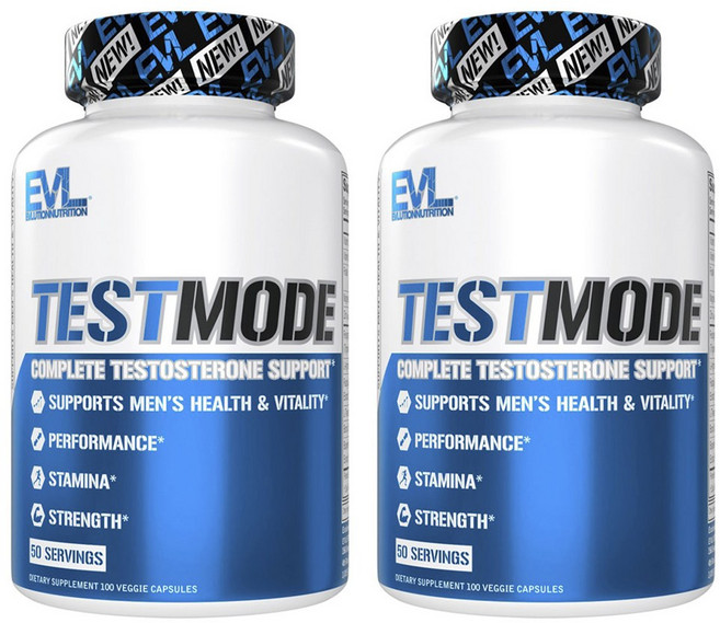 EVLUTIONNUTRITION 테스트모드 컴플리트 테스토스테론 서포트 베지 캡슐, 100정, 2개