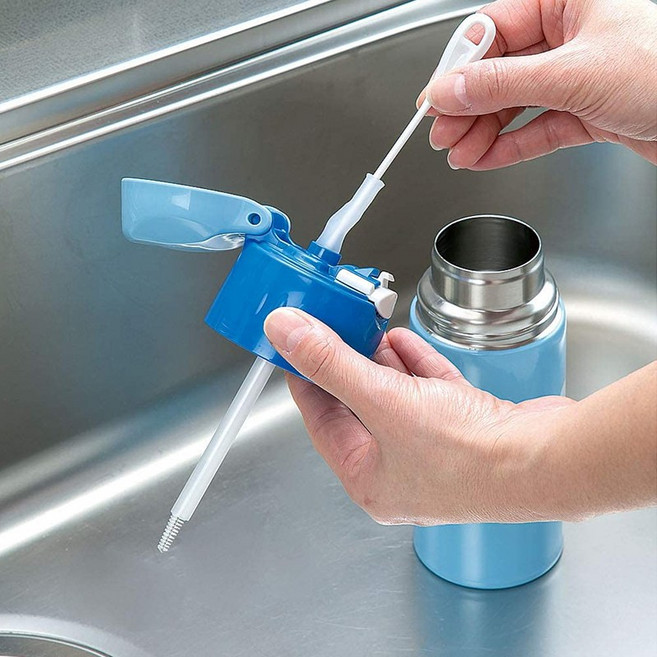 마메이타 부드럽고 촘촘한 빨대 세척 솔 KB-821, 혼합색상, 1개