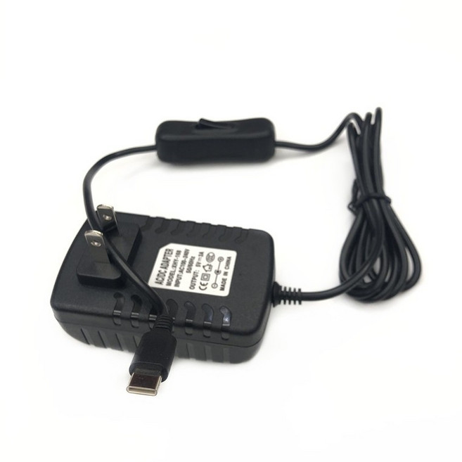 傑森創工 樹莓派4代 4B 電源變壓器 Type-C 5V3A 內建開關, 1個