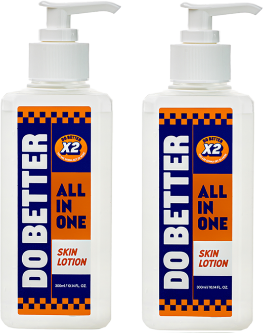 두배러 용량 두배 남성 올인원 스킨로션 여심 저격 아쿠아 우디향 미백 주름 기능성, 2개, 300ml