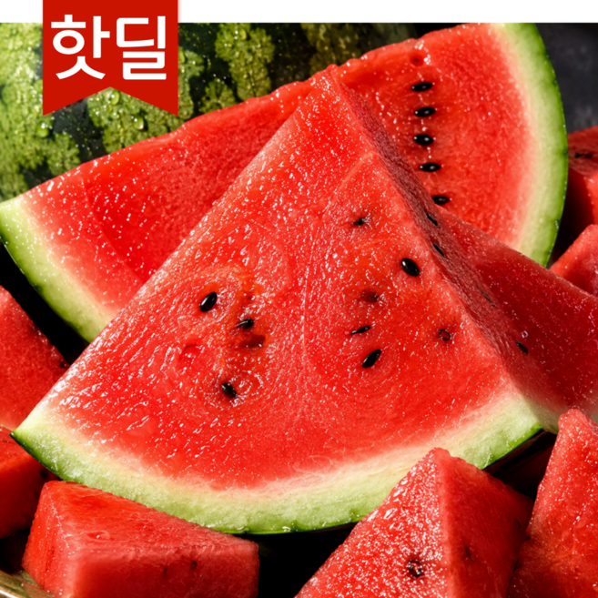 [핫딜특가] 초고당도 아삭달콤 우수농가 국내산 수박, 1박스, 3kg