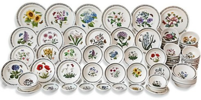 포트메리온 보타닉가든 10인 홈 한식기 세트, 화이트계열(랜덤발송), 66p, 66개