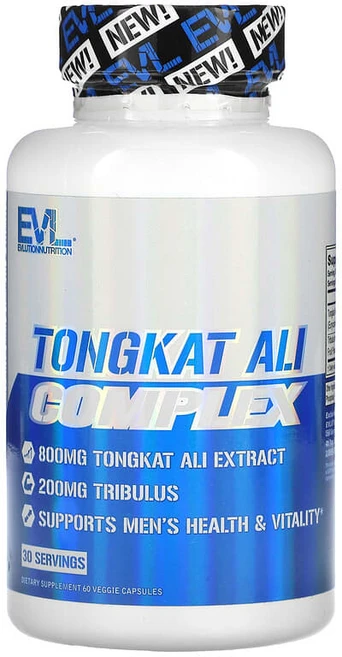 EVLution Nutrition 통캇알리 복합체 베지 캡슐 60정 EVL-02760, 1개 - 쿠팡