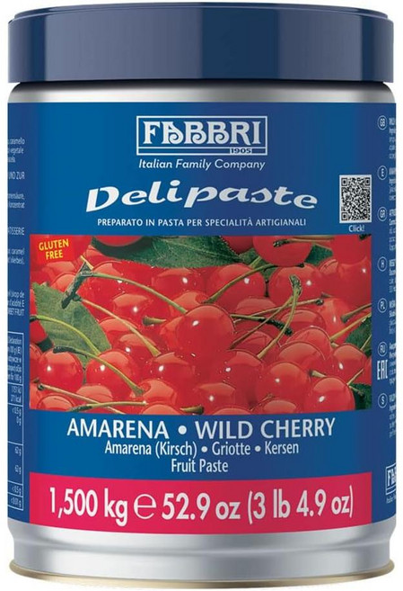 Fabbri Delipaste 파브리 델리페이스트 아마레나 체리 플레이버링 젤라또 아이스크림용, 1개, 1.5kg