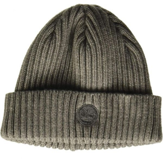 팀버랜드 비니 남성용 리브 워치 캡 로고 패치 114145