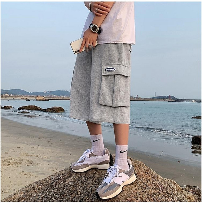 여름 반바지 버뮤다 카고 7부 밴딩 파파몰