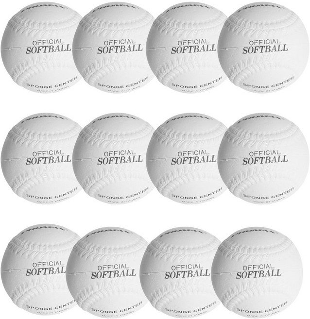 프로맥스 소프트야구 소프트볼 12개 세트, KB-400SB, 1세트
