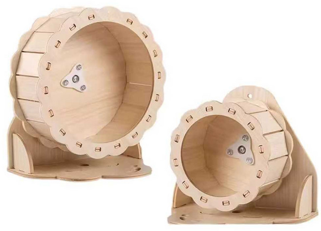 트렌드부스 무소음캣휠 대형 고양이 스크래쳐, 1개, 13cm 나무 런닝휠(무소음)