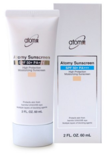 애터미 선크림 베이지 SPF50+ PA+++, 60ml, 2개
