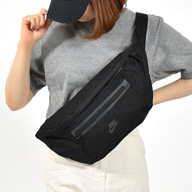 나이키 남녀공용 힙색 웨이스트백 크로스백 슬링백 데일리 가방 헬스 가방 힙팩 검정