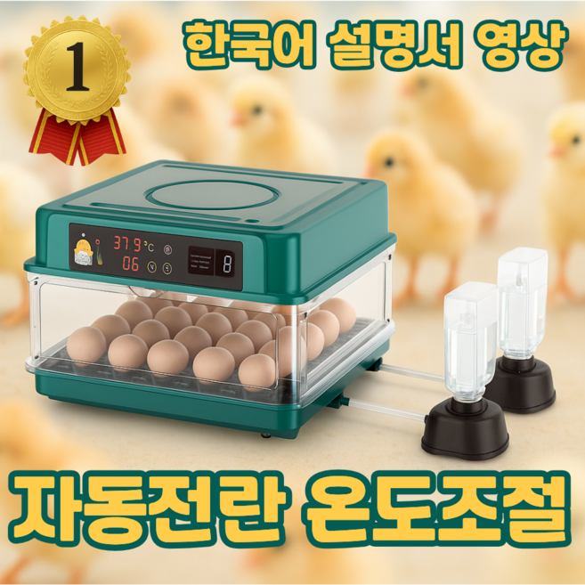 에그텍 병아리 부화기 계란 달걀 알 자동, 1개, 15세트