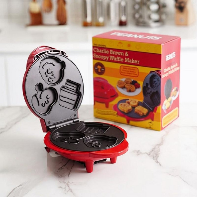 가정용 소형 아침이 잼있는 와플 팬케이크 기계 케이크 오븐용, A.스누피와플메이커