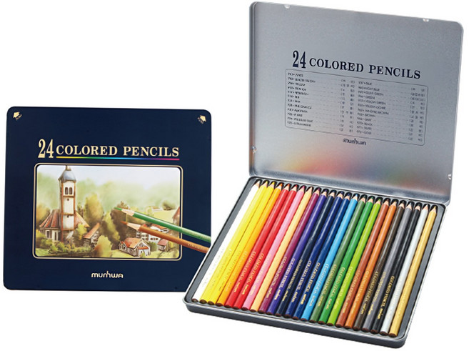 문화 문화 넥스프로 색연필 수채 24색 세트