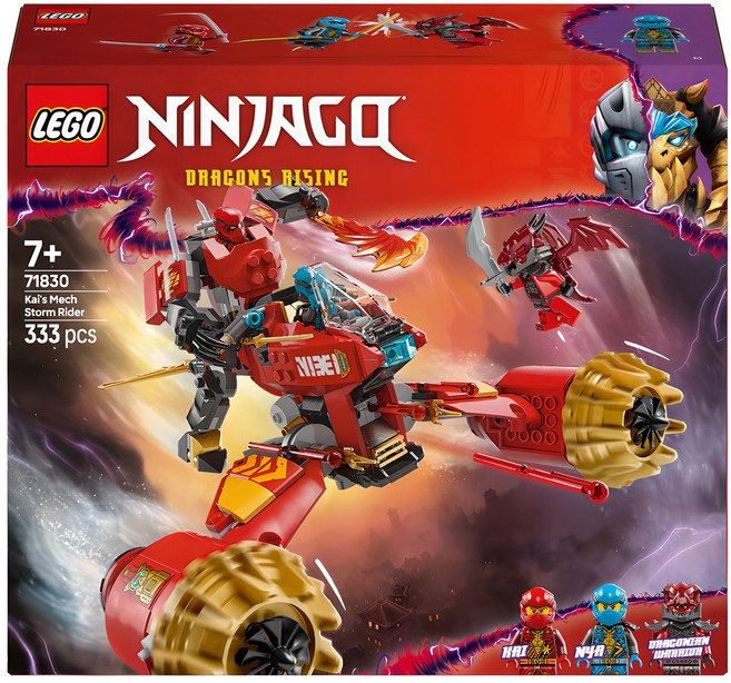 레고 닌자고 카이의 로봇 스톰 라이더 71830, 1개, 혼합색상