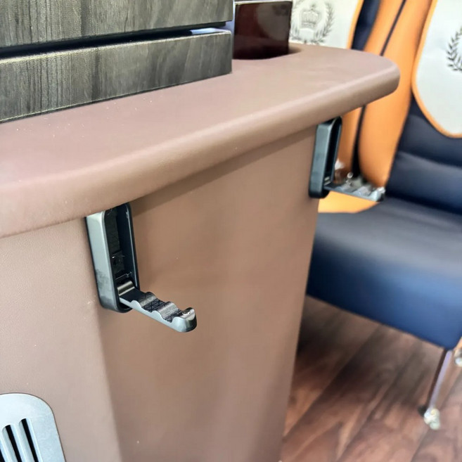 관광 버스 용품 악세사리 접이식 후크 다용도 봉투걸이 홀딩 훅, 블랙, 1개