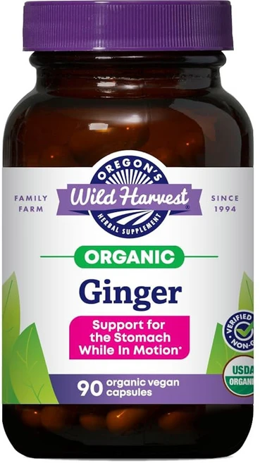 오레곤의 수확물 위장 지지용 진저 캡슐 비유전염 1000 MGS 90 카운트, 90 Count (Pa of 1), 1개 - 쿠팡