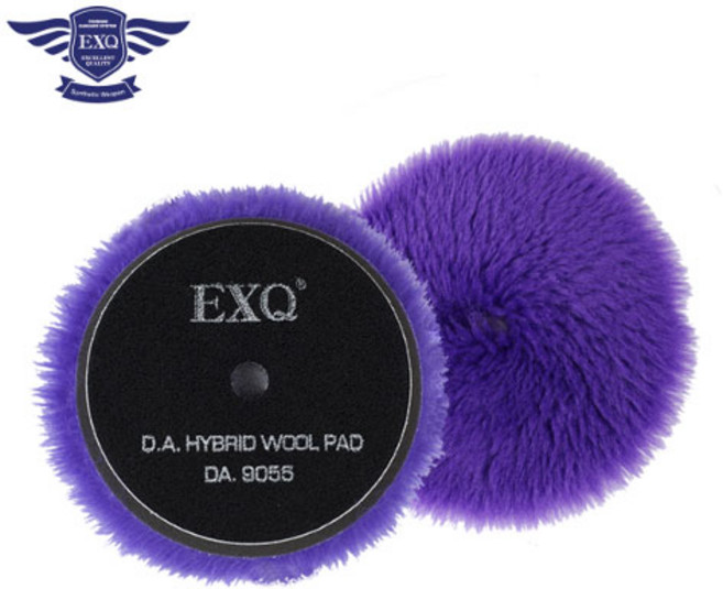 EXQ 125mm(5인치) 듀얼 하이브리드 퍼플 울패드 DA9055, 1개단품, 1개