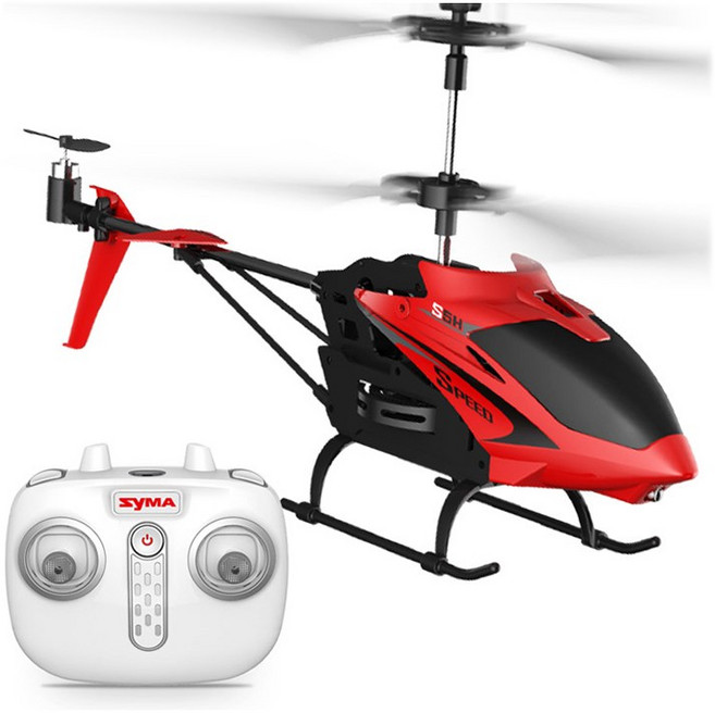 시마 헬리콥터 안정적인 입문용 드론 RC S5H, 레드, 1개