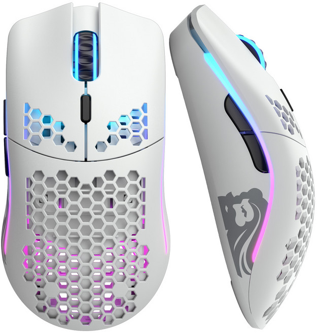 글로리어스 GLORIOUS MODEL 0 WIRELESS RF2.4 유무선 게이밍 마우스, 화이트