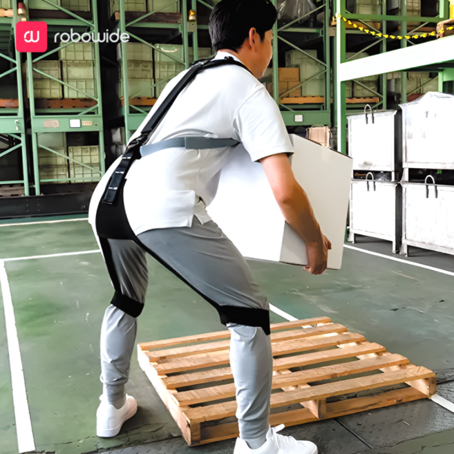 근력보조슈트 EASY-LIFT 이지리프트 허리보호 작업보조 웨어러블 로봇 머슬슈트 농업 간병 제조업 물류센터 허리부담경감, 1개