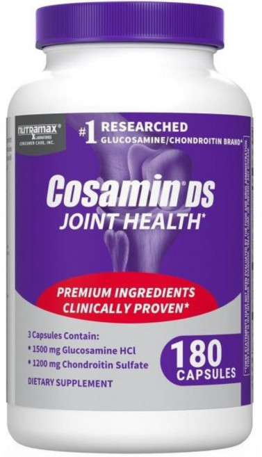 뉴트라맥스 코사민 DS 관절 건강 글루코사민 콘드로이틴 포함 남성 여성 제품 180 미국내수, 180 Count (Pack of 1), 1