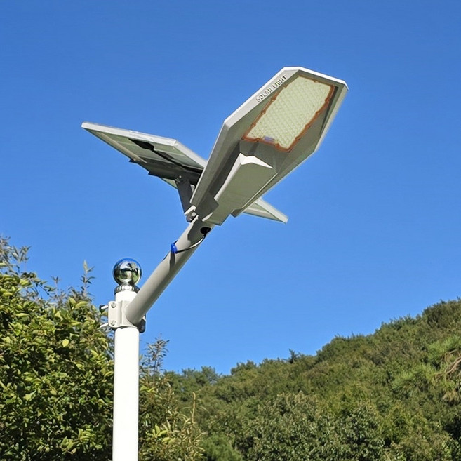 공간하우스 태양광 가로등 투광등 LED 정원등 야외 조명 전등 벽부착, 태양광 프라임 가로등 100W, 1개