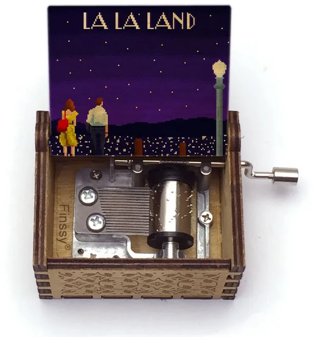 영화 음악 테마 라 라 랜드 뮤직 박스 맞춤 노래 나무 컬러 인쇄 크리스마스 발렌타인 데이 아내를위한 생, 22 20music-25