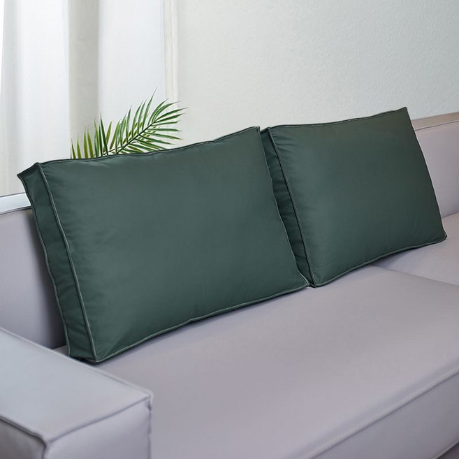 모던 가죽 소파 등받이 쿠션커버 부드러운 대형 소파 가죽 등쿠션 럭셔리 침대 등쿠션커버