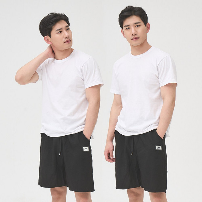 [1+1] 씨엘스토리 남성 여름 패치 포인트 인견 5부 반바지